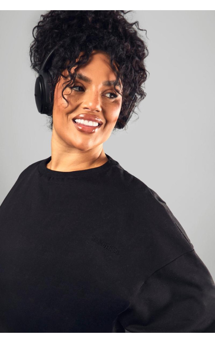 Плюс великий світшот з вишивкою Dsgn Studio