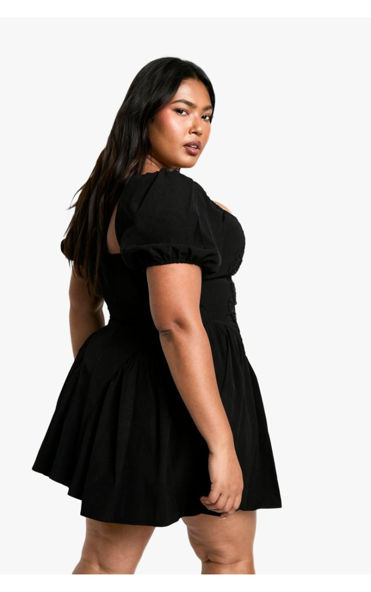 Сукня-комбінезон з пуховими рукавами