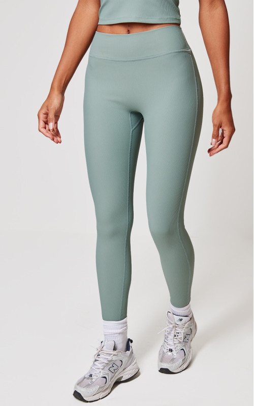 Морські зелені реброві гетри з спортзалу