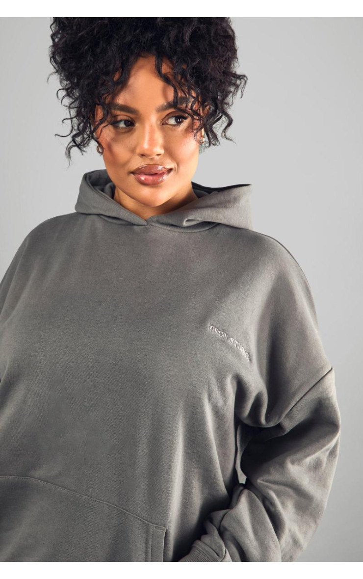 Плюс велика толстовка з вишивкою Dsgn Studio