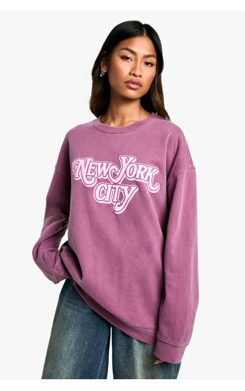 Толстовка великого розміру в Нью-Йорку