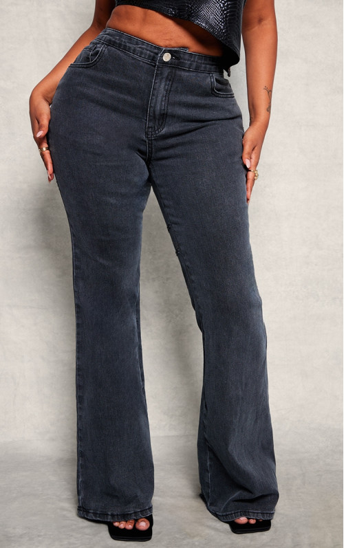 Джинси Shape Black Denim зі шнурівкою на спині