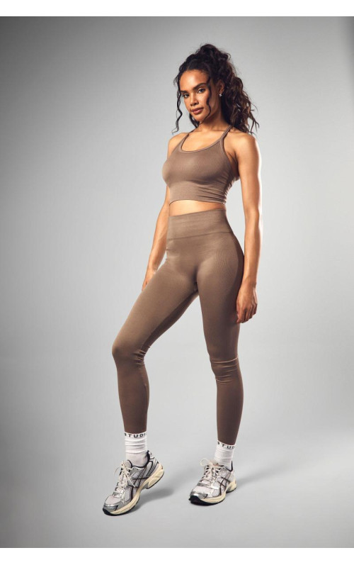 Безшовні легінси в рубчик