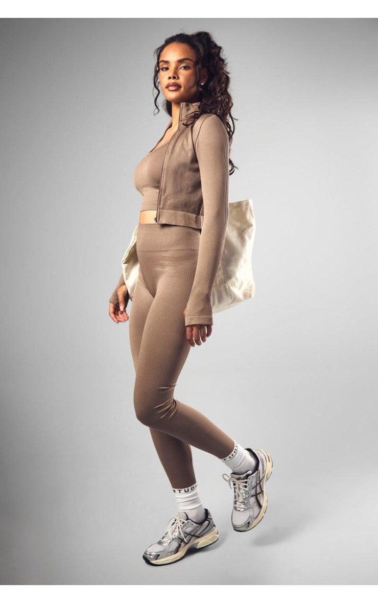 Безшовні легінси в рубчик