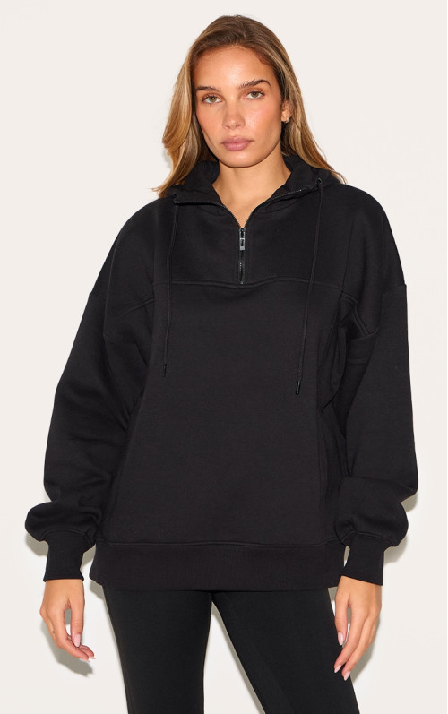 Чорний негабаритний балахон для воронки