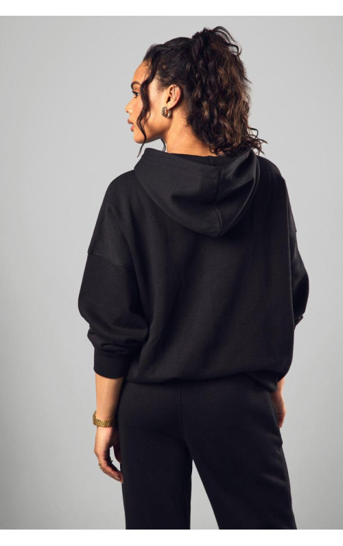 Чорна толстовка великого розміру Dsgn Studio Toweling Applique