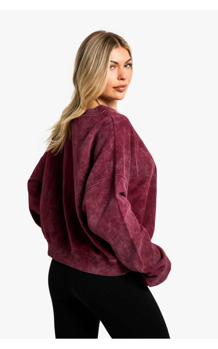 Великий світшот із V-подібним вирізом із перефарбованими фарбами