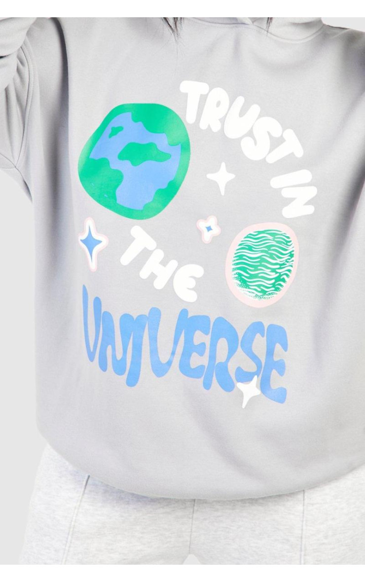 Толстовка великого розміру з принтом із надписом