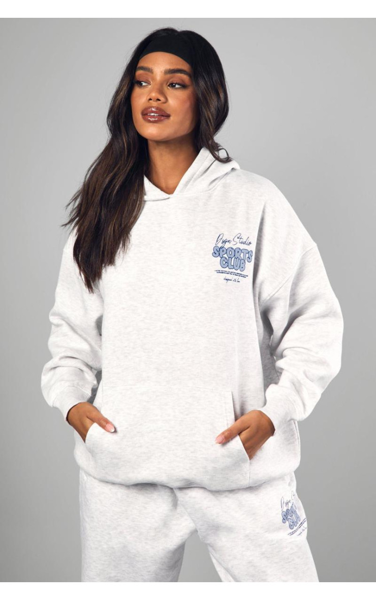 Рожева толстовка великого розміру Dsgn Studio Sports Bubble Slogan