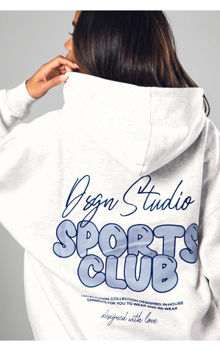 Рожева толстовка великого розміру Dsgn Studio Sports Bubble Slogan