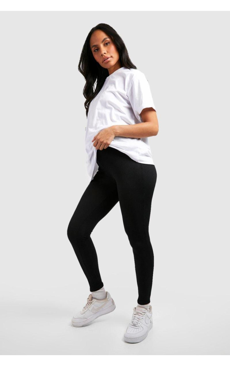 Легінси для вагітних в рубчик