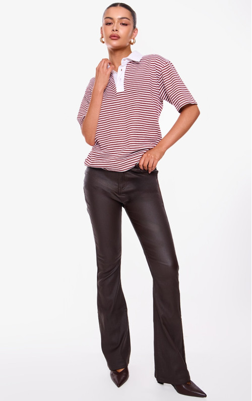 Джинсові кльоші з шоколадним покриттям