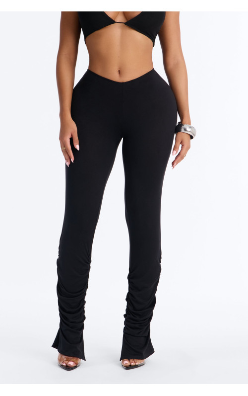 Легінси Dovie з низькою посадкою та драпірованими штанинами