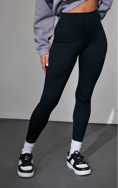 Чорні легінси Sculpt Rib