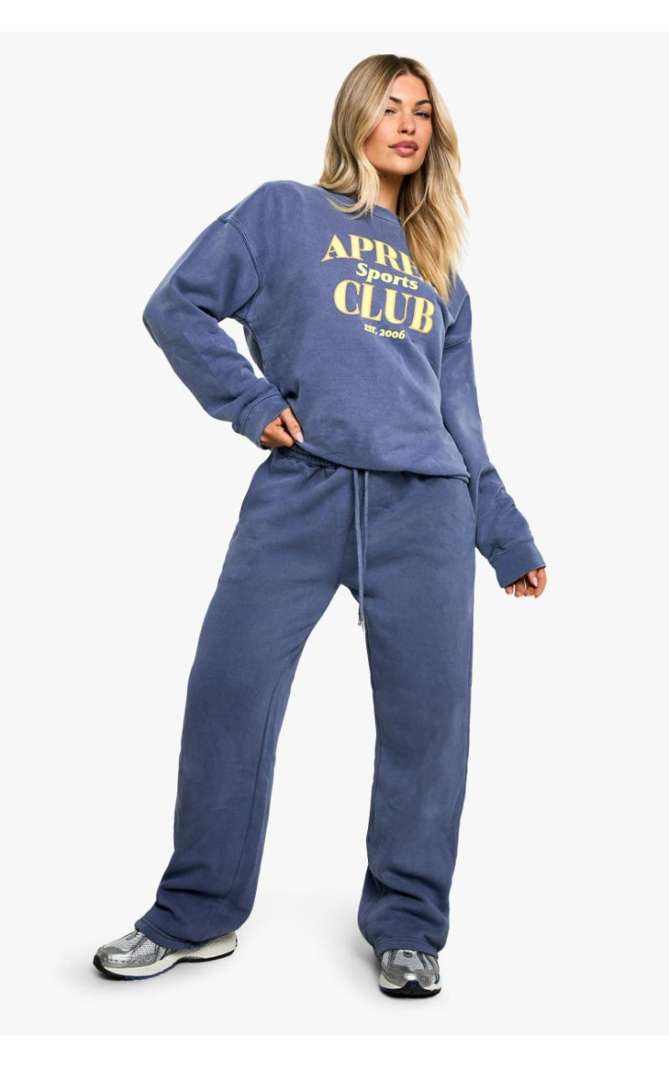 Світшот великого розміру зі слоганом Apres Sports Club