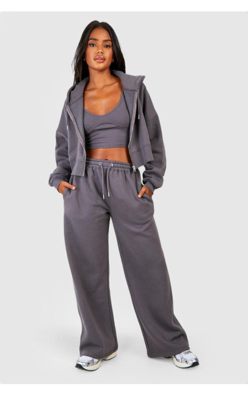 Спортивний костюм із капюшоном із 3 предметів, деталями швів