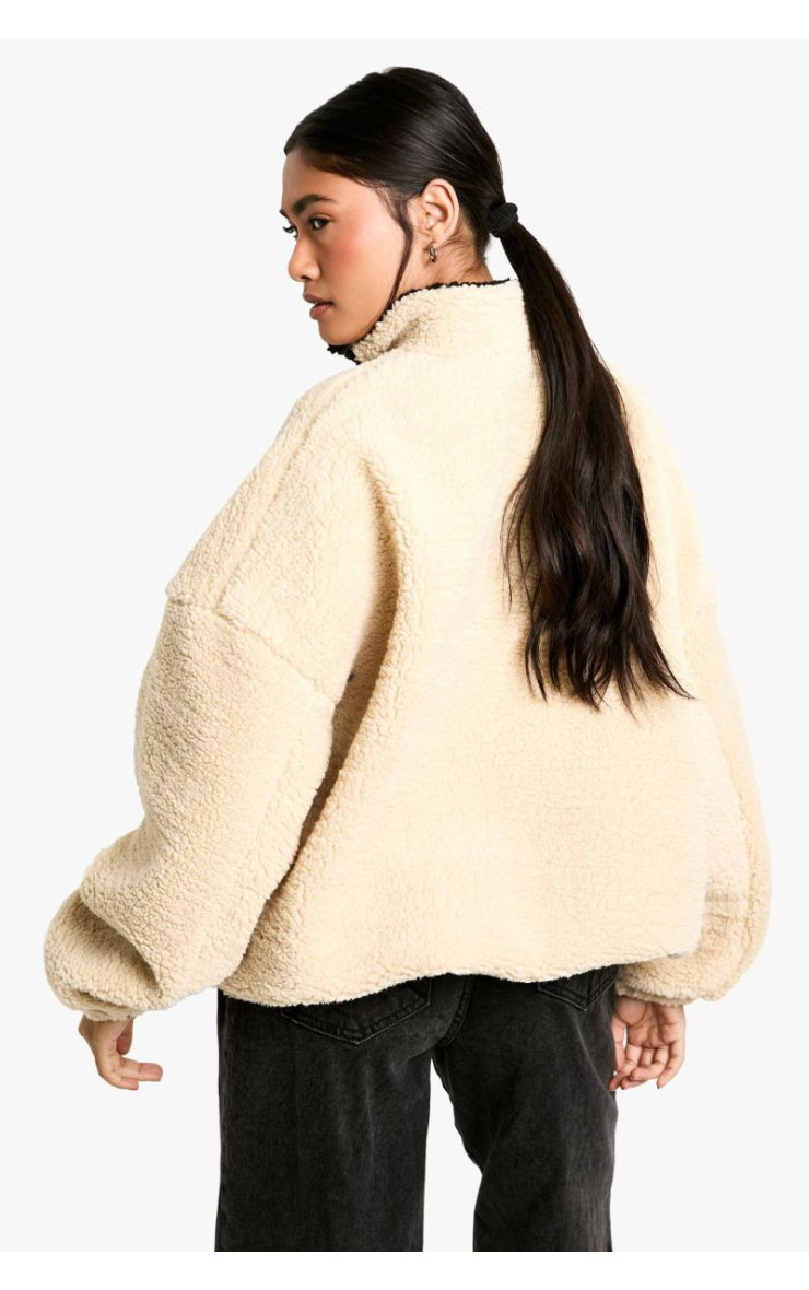 Великий світшот Borg з нейлоновими деталями на половину блискавки