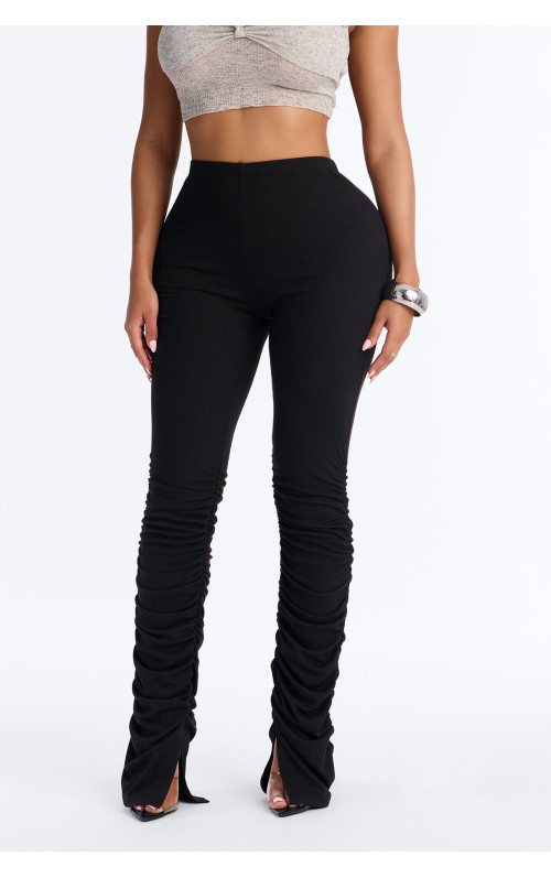 Легінси Georgia з високою посадкою та ребристими штанинами